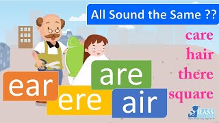 4 Double Vowels Sound the Same  ear ere are air  Go Phonics 4D Unit 26 [upl. by Clemente]