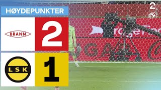 Brann 2  1 Lillestrøm  Høydepunkter [upl. by Fotina491]