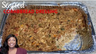 How To Make Seafood Dressing  Cook With Me  KitchenNotesfromNancy [upl. by Acireit]