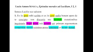 Lucio Anneo Seneca quotEpistulae morales ad Luciliumquot  lettera 2 paragrafo 1  traduzione e commento [upl. by Kimmi68]