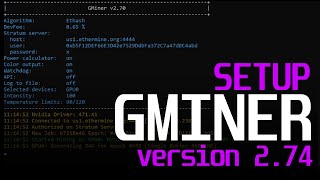 How To Start Mining with GMiner 274  Gminer 274 Ethereum [upl. by Stephenson]