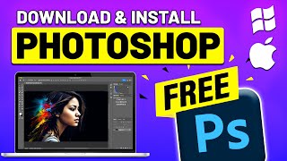 How to Download Adobe Photoshop for FREE on PC amp MAC in 2024 [upl. by Naasar599]