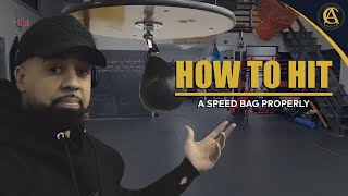 How to Hit a Speed Bag Properly Coach Anthony Boxing [upl. by Poirer]