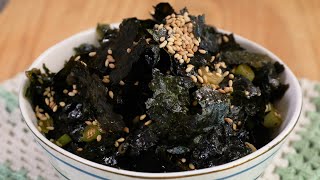 Seasoned seaweed side dish Gimmuchim 김무침 [upl. by Bette451]