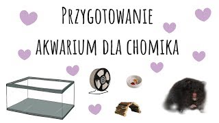 Przygotowanie akwarium dla chomika [upl. by Mechelle]