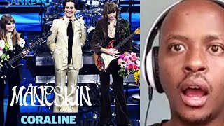 MANESKIN  Coraline Live at Sanremo Music Festival 2022 REACTION [upl. by Ahsenra]