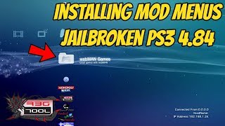 Installing Mod Menus  Jailbreak PS3 [upl. by Ainatnas]