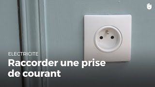 Comment raccorder une prise de courant  Électricité [upl. by Ipoillak]