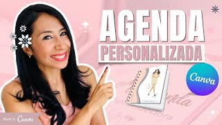 CÓMO CREAR UNA AGENDA PERSONALIZADA CON CANVA ⭐2020 [upl. by Nauqed]