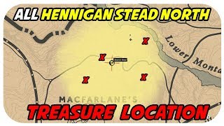 ALL Hennigan Stead North Treasure Map Location [upl. by Eidroj]