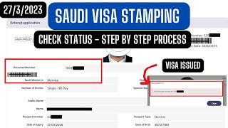 Saudi visa stamping status Check online Why amp who delay Simple and easy step by step process [upl. by Tongue]