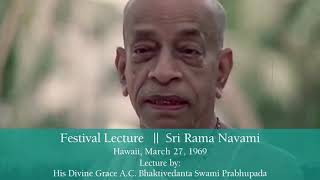 Sri Ramanavami Special Lecture by HDG Srila Prabhupada 2021 [upl. by Mcgrath245]