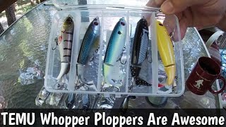 Temu Has the Cheapest Prices on Bass Fishing Lures and the Whopper Ploppers Look Great [upl. by Yeliw]