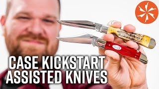 Case Kickstart Assisted Opening Pocket Knives Available at KnifeCentercom [upl. by Nanoc]