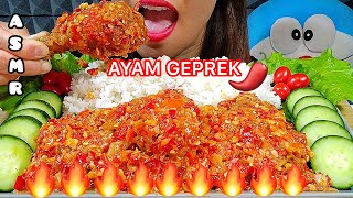 MAKAN AYAM GEPREK FRIED CHICKEN WITH SAMBAL ASMR Eating Sounds [upl. by Marpet588]