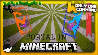 Portal gun in Minecraft Vanilla with only one command block [upl. by Pals]