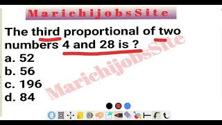 How to find third proportional in 10 sec  Maths study trick and tips  maths faststudy hssccet [upl. by Pentheas]