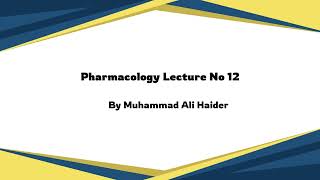 pharmacology lecture 12 katzung pharmaceutical medical agonist [upl. by Weld]