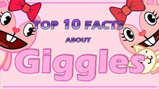 Top 10 Facts About GIGGLES From Happy Tree Friends Character review [upl. by Eliza]