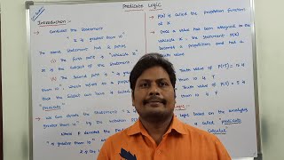 PART1 INTRODUCTION TO PREDICATE LOGIC  PREDICATE CALCULUS  PREDICATE  M PLACE PREDICATE [upl. by Holbrook]