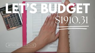 Lets budget 191031  paycheckbudget  4th Paycheck of January [upl. by Abbi161]