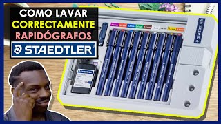 COMO LIMPIAR ESTILÓGRAFOS  RAPIDÓGRAFOS CORRECTAMENTE STAEDTLER [upl. by Hortense]