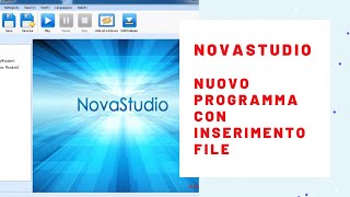 Novastudio  Nuovo programma con inserimento file  link download software [upl. by Cort69]