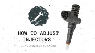 How to adjust injectors on a VW PD engine [upl. by Rusell14]