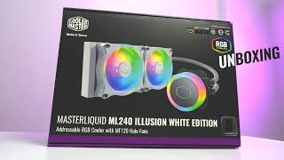 Cooler Master MasterLiquid ML240 Illusion White Unboxing Ph [upl. by Ahsinroc]