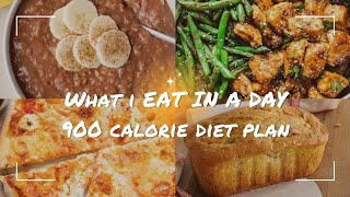 900 calorie diet plan What I eat in a day to create an extreme calorie deficitLow calorie recipes [upl. by Daney]