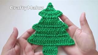 CROCHET TUTORIAL ♥ ÁRBOL DE NAVIDAD A CROCHET PASO A PASO  Adornos Navideños [upl. by Mittel]