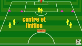 Exercice centre et finition devant le but football [upl. by Grekin188]