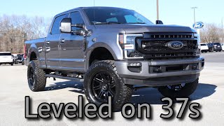 2021 Ford F250 Covert Edition Carbonized Gray Lariat Sport Review Leveled on 37s [upl. by Heath]