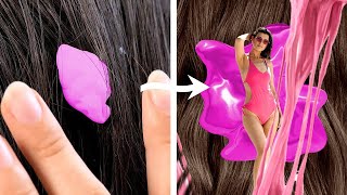 SHORT HAIR VS LONG HAIR PROBLEMS 12 Hair Hacks by Crafty Panda School [upl. by Aziza623]