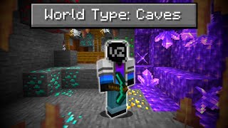 Can You Beat Minecraft in a World thats ONLY CAVES [upl. by Tome405]