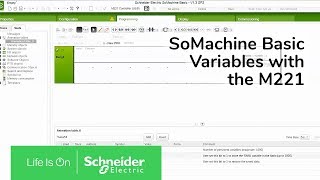 Setting Persistent Variables with the M221 in SoMachine Basic  Schneider Electric Support [upl. by Fattal965]