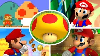 Evolution of Mega Mushrooms in Mario Games 20002017 [upl. by Tattan547]