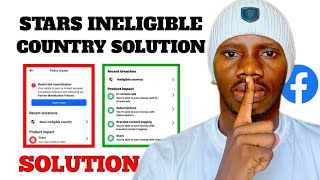 Stars Ineligible Country Demonetization Solution 2024 [upl. by Lucilia]