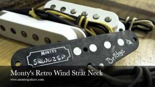 Montys Guitars  Retro Wind Strat Set Neck [upl. by Alleiram389]