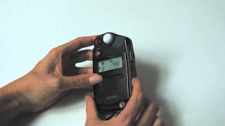 quick tutorial on the SEKONIC L308 Lightmeter V1 [upl. by Lihp735]