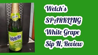 Welchs SPARKLING White Grape Sip NReview [upl. by Andros]