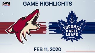 NHL Highlights  Coyotes vs Maple Leafs  Feb 11 2020 [upl. by Bess]