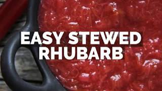 Easy Stewed Rhubarb Recipe [upl. by Fasano]