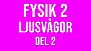 Fysik 2  Ljusvågor del 2 [upl. by Suzanne]