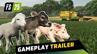 🚨 Farming Simulator 25 Gameplay Trailer  Gamescom [upl. by Keven]