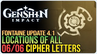 All Cipher Letter Locations Genshin Impact [upl. by Odrawde]