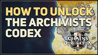 How to unlock The Archivists Codex Reputation WoW [upl. by Nissa284]