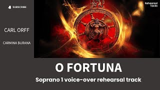 Carl Orff Carmina Burana O fortuna Soprano 1 voiceover rehearsal track [upl. by Alracal222]