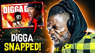 I BEEN SLEEPIN ON DIGGA D  Digga D  Fire In The Booth REACTION [upl. by Medeah185]