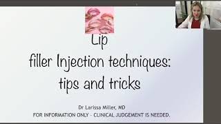 Lip Filler Injection Technique Tips and Tricks Training [upl. by Harewood]